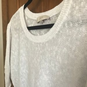 LOFT White Knit Sweater